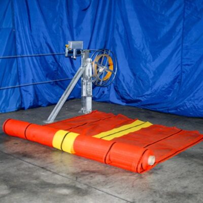 RopeRail winch and hi-vis safety netting.